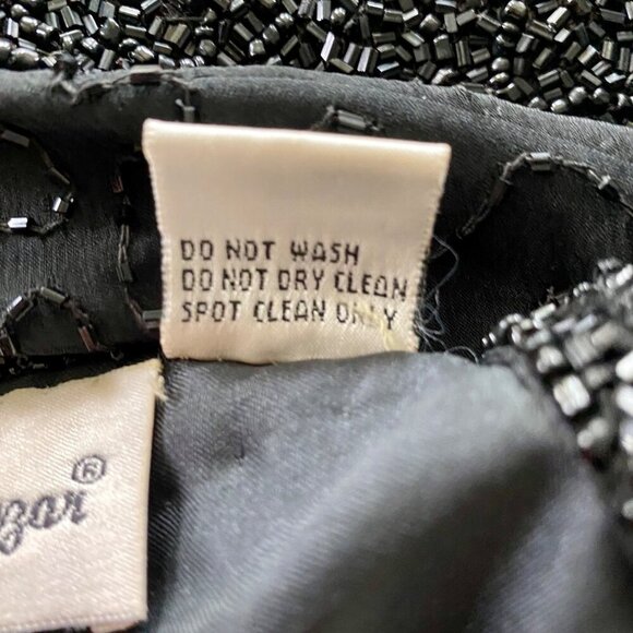 Laurence Kazar New York Black Beaded Silk Jacket Women's XL - Picture 12 of 13